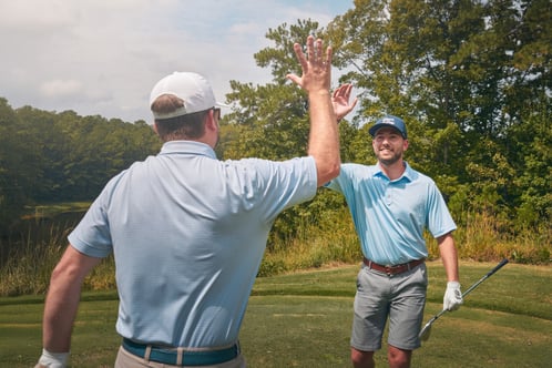 FarmLinks Golfers High Fiving FarmLinks Golfers High Fiving